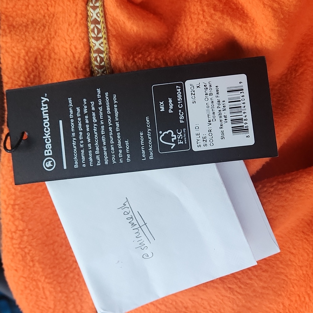Stoic Reversible Polar Fleece Vest - Men's - Picture 2 of 5